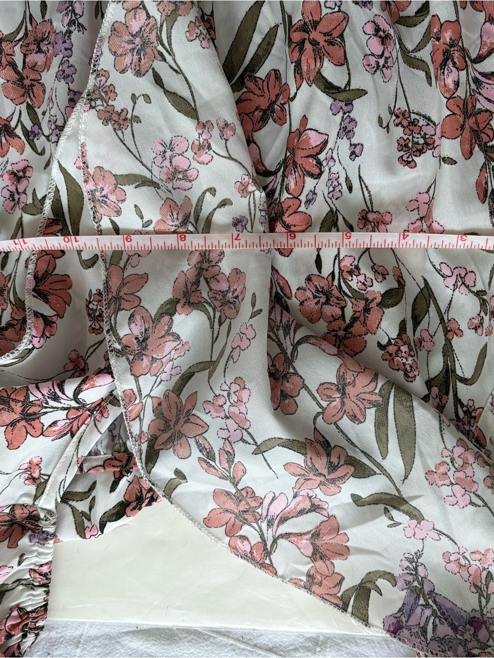 Streetwear Society White Floral Maxi Dress with Pink & Purple Print - Picture 7 of 7